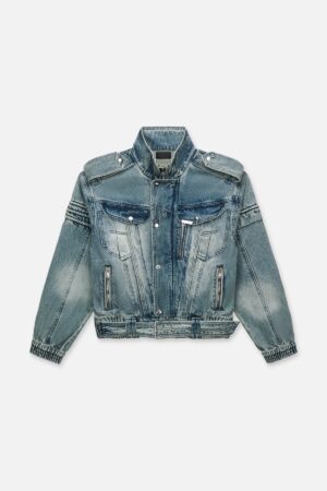 RUI CROPPED DENIM JACKET | DAWN WAVE