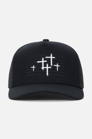 GIDEON TRUCKER HAT | BLACK RTA FLAG
