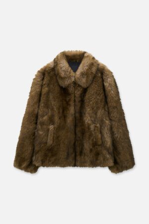 THIAGO FAUX FUR JACKET | BUFFALO BROWN